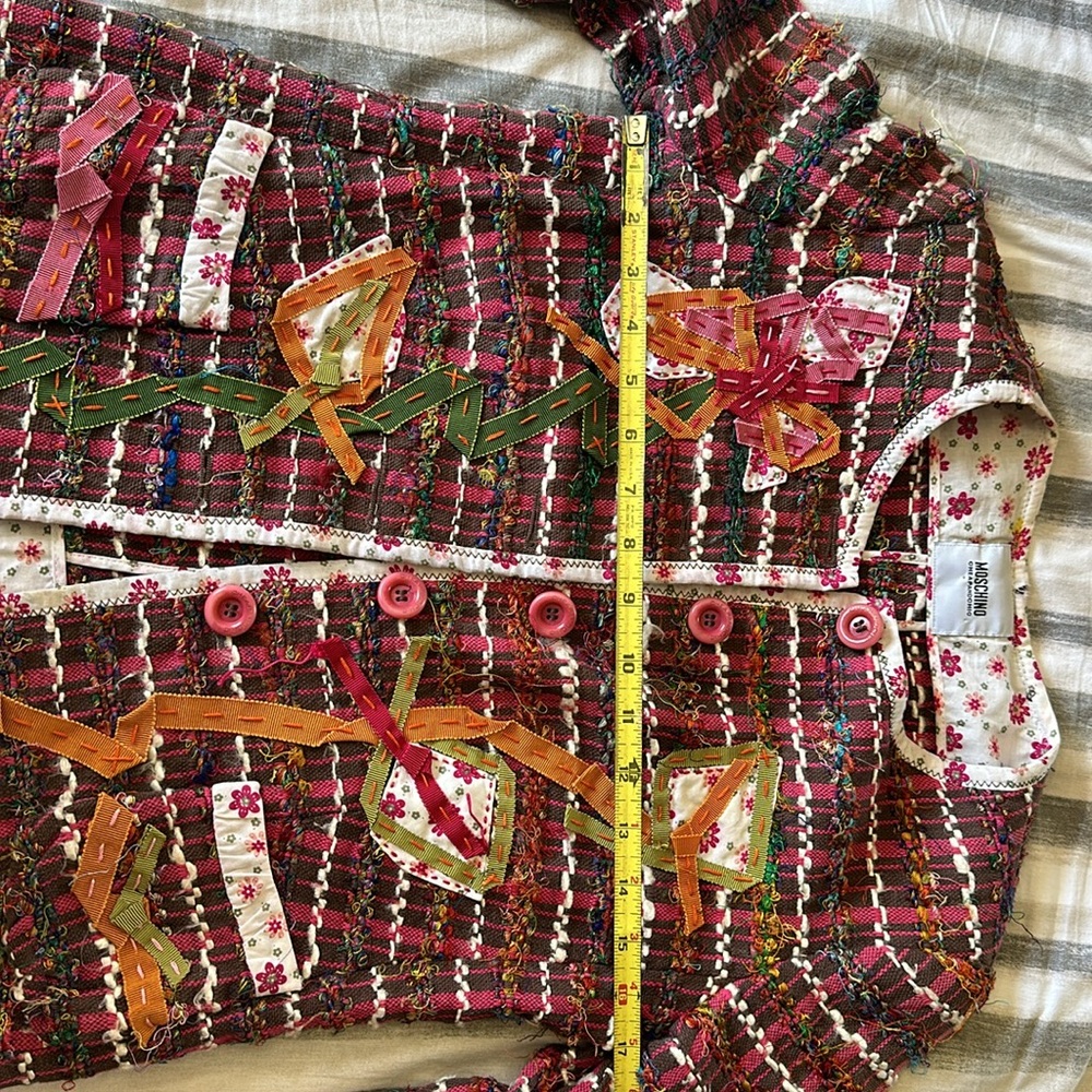 Moschino Tweed Patchwork Jacket - image 5